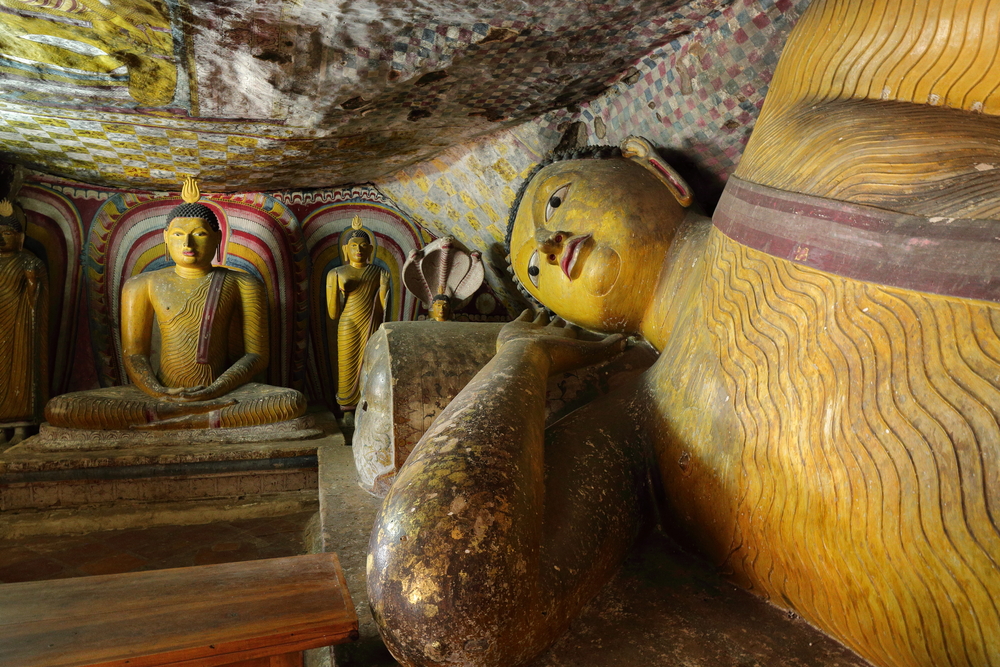 Buddha Couché - Temple d'Or - Dambulla - Sri Lanka