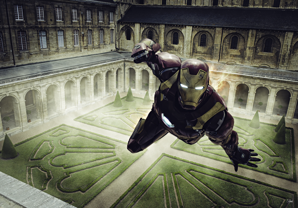 Iron Man Cloitre Hôtel de ville de Caen