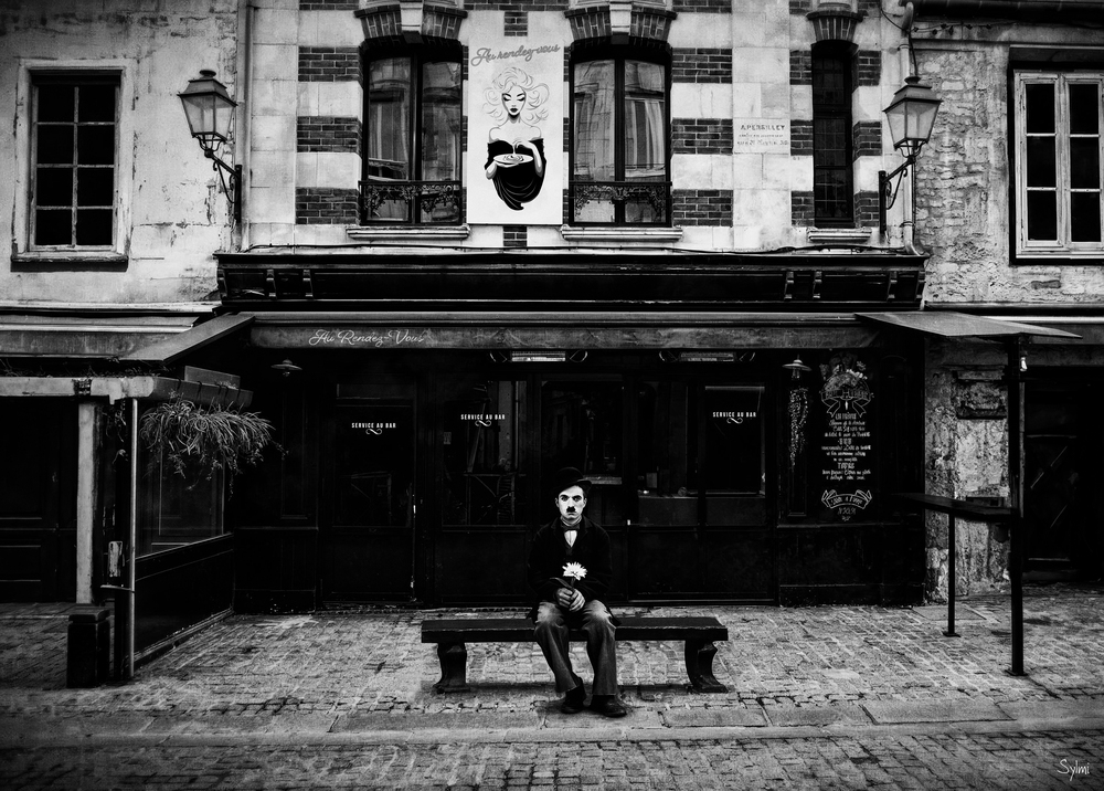 Charlie Chaplin romantique (Quartier du Vaugueux) 1935
