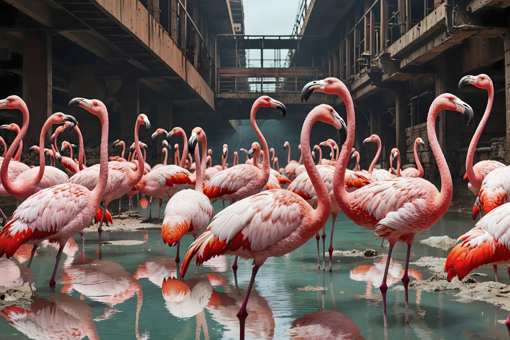 Blast Furnace's Flamingoes  - 30 Ex LTD Edition